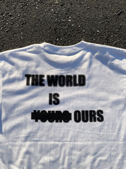 THE WORLD IS OURS TEE WHITE